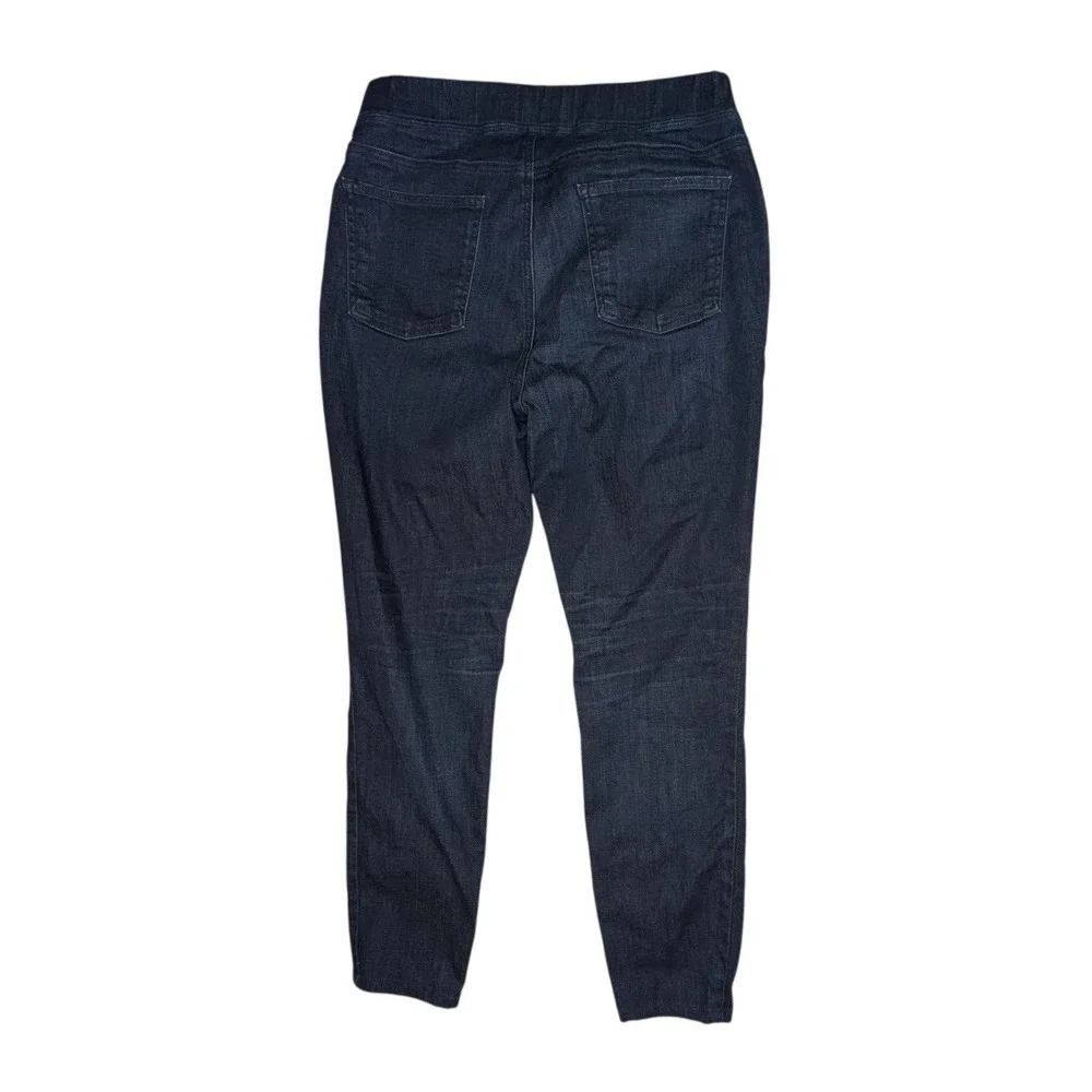 Eileen Fisher Pants Womens‎ M Blue Denim Pull On Jeggings Organic Cotton Stretch